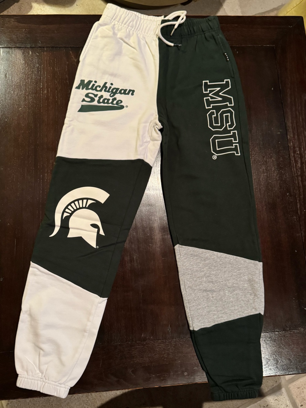Colorblock Michigan State Hype&Vice Joggers - Green/White